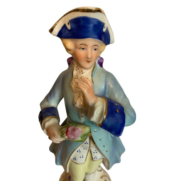Vintage Le Beau 5040B Porcelain Colonial Gentleman Figurine Hand Painted - Picture 7 of 7